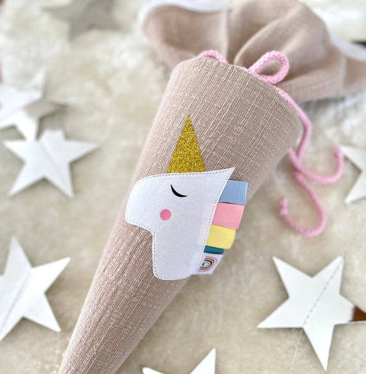 Geschwistertüte | Kitatüte | Zuckertüte | 35 cm | Einhorn
