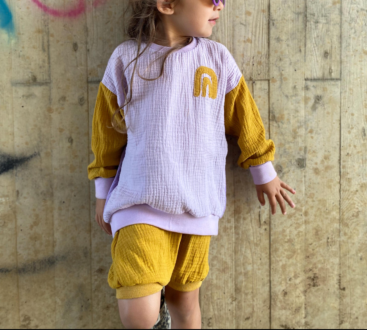 Musselin Shorts | kurze Hose für Mädchen, individuelle Farbwahl