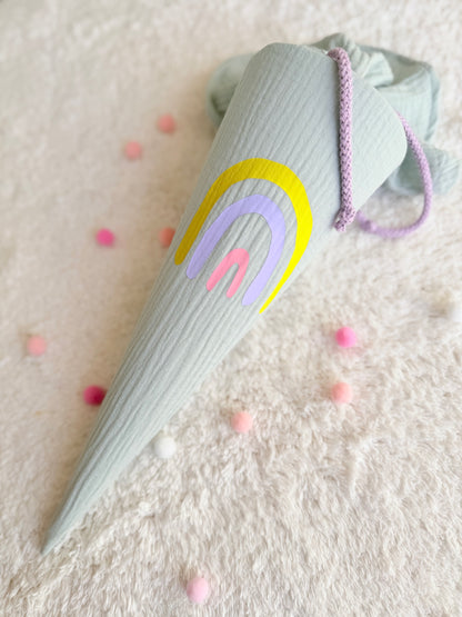 Regenbogen Schultüte 70 cm