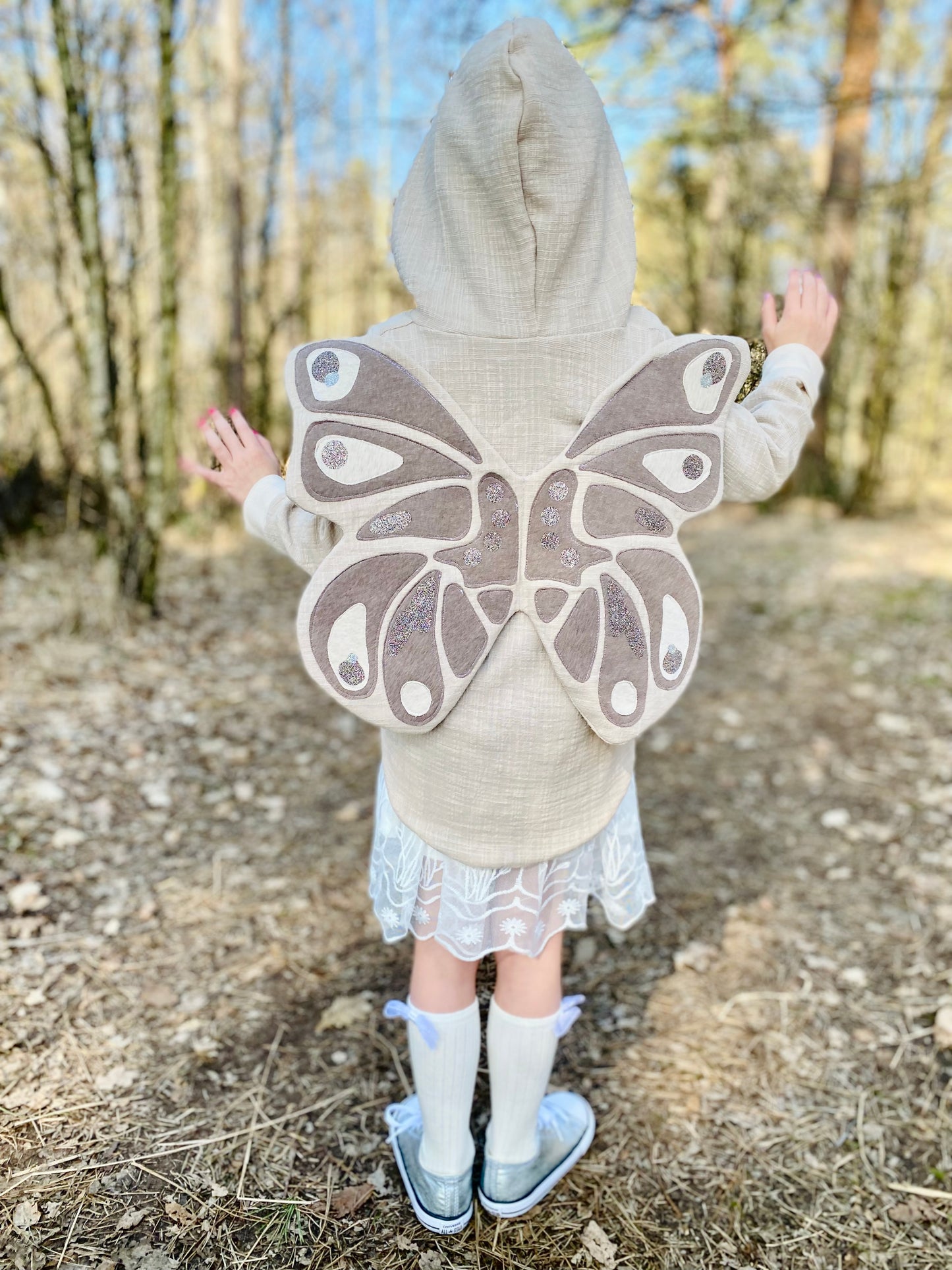 Musselinjacke  "Schmetterling"