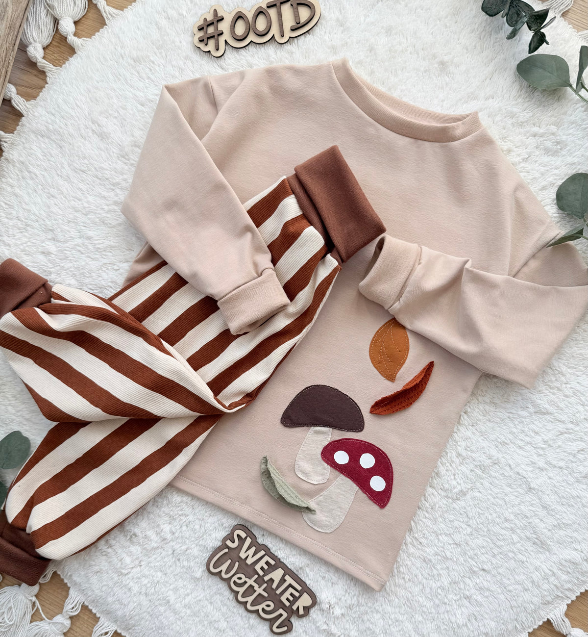 Langarmshirt „Herbstmoment“, weite Passform, Loose Fit, für Jungen