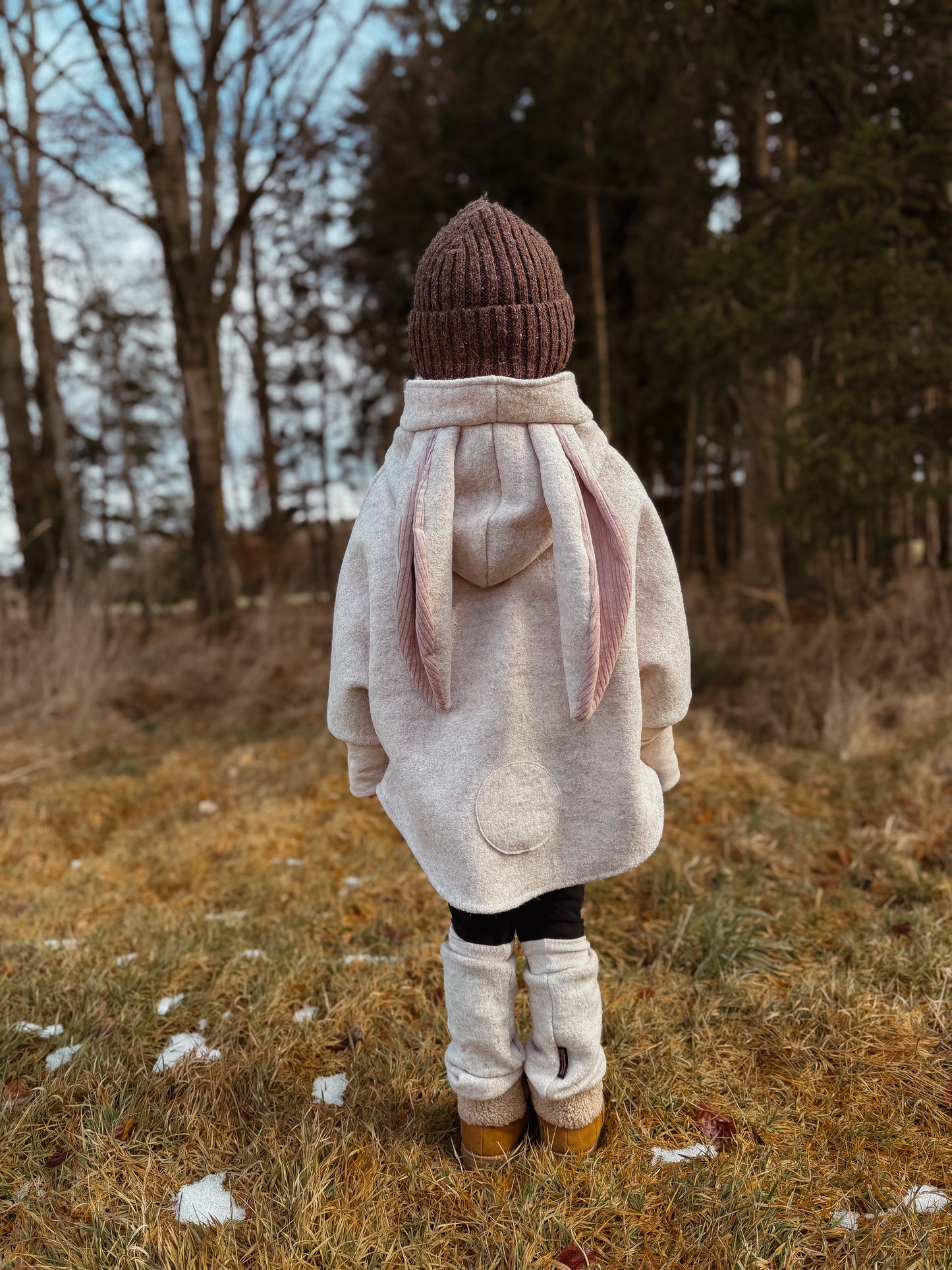 Oversized Walkjacke | Walkmantel | Hase | 100% Schurwolle