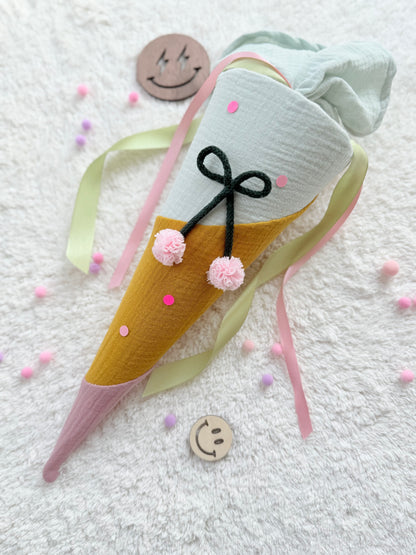 Geschwistertüte Einschulung | Kirsche | Weiterführende Schule | 35 cm |