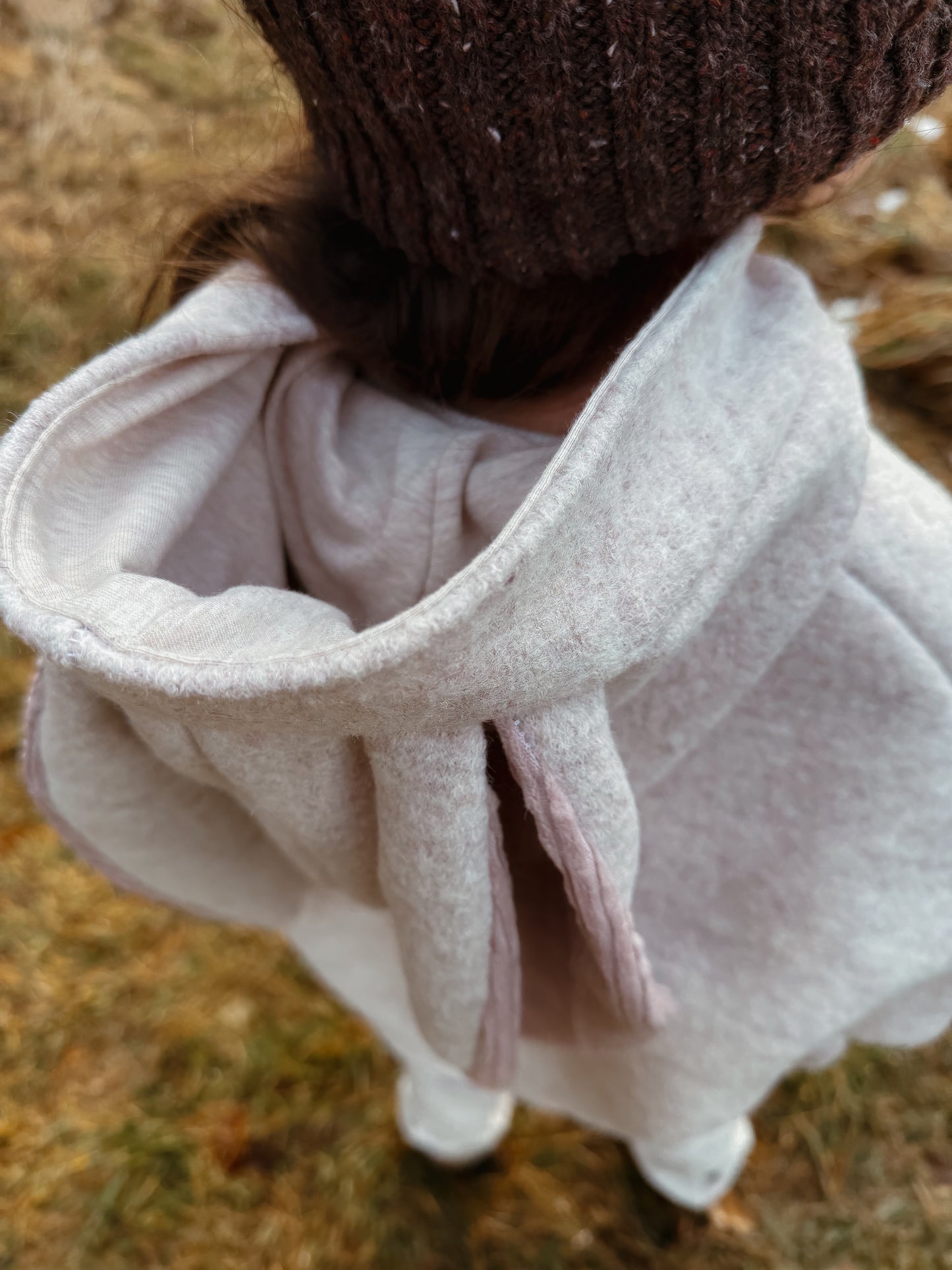Oversized Walkjacke | Walkmantel | Hase | 100% Schurwolle