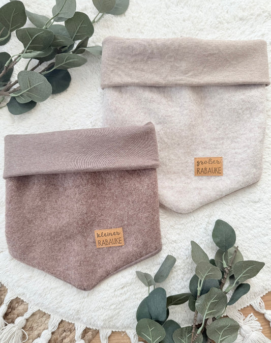 Dein Design | Wollwalk Dreieckloop | Used-Look & Leder Label