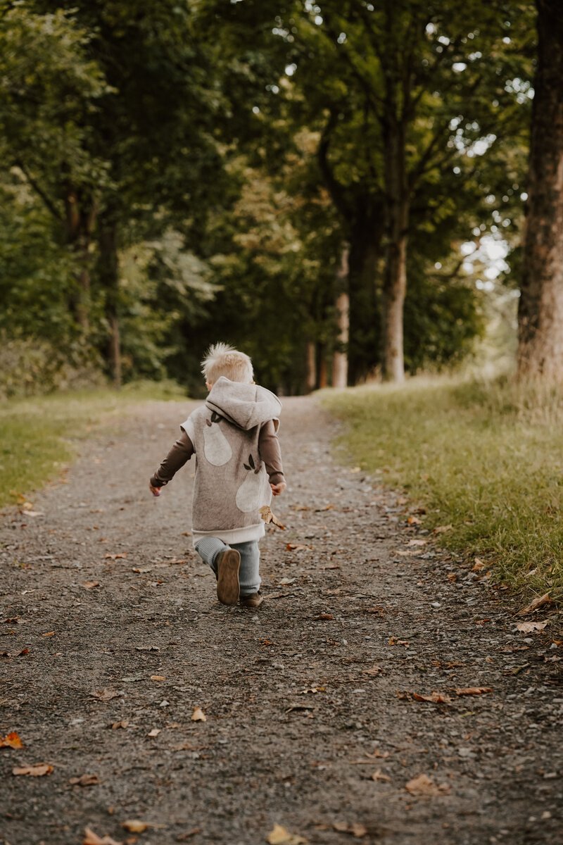 Wollwalk Weste Birne | Walkweste | Schurwolle
