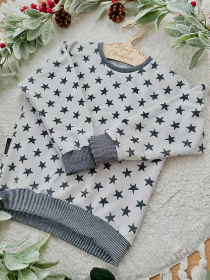 Oversized Sweater | Sterne | Weihnachten