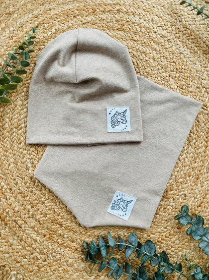 Dein Design | Label Beanie | Used-Look & Leder | Dreieckloop