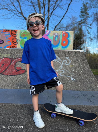 Basic Oversized T-Shirt, weite Passform Loose Fit für Mädchen und Jungen, individuelle Farbwahl