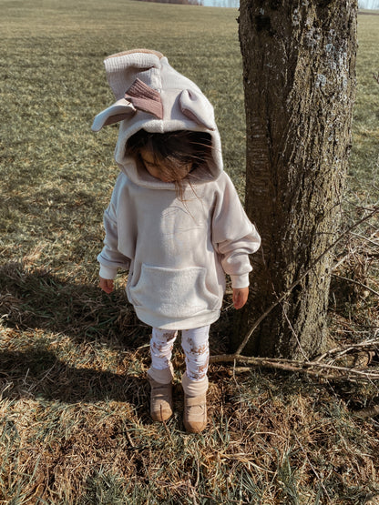 Pferd Kuschelhoodie aus  Alpenfleece