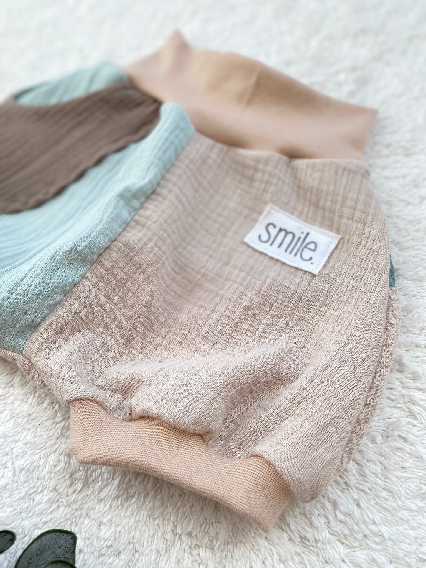 Shorty Buxe | Musselin | Color Blocking