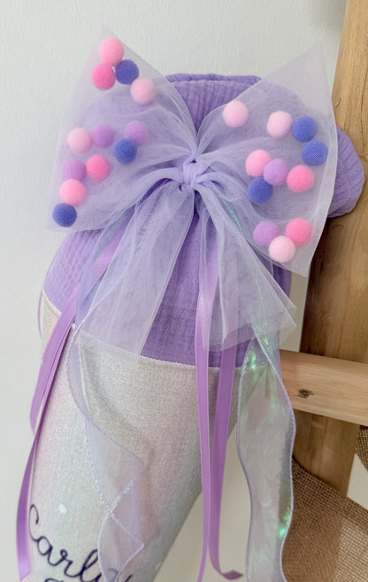Musselin Schultüte für Mädchen Meerjungfrau Regenbogen – personalisiert inkl. Rohling optional mit Inlett Kissen | Schultüte aus Stoff