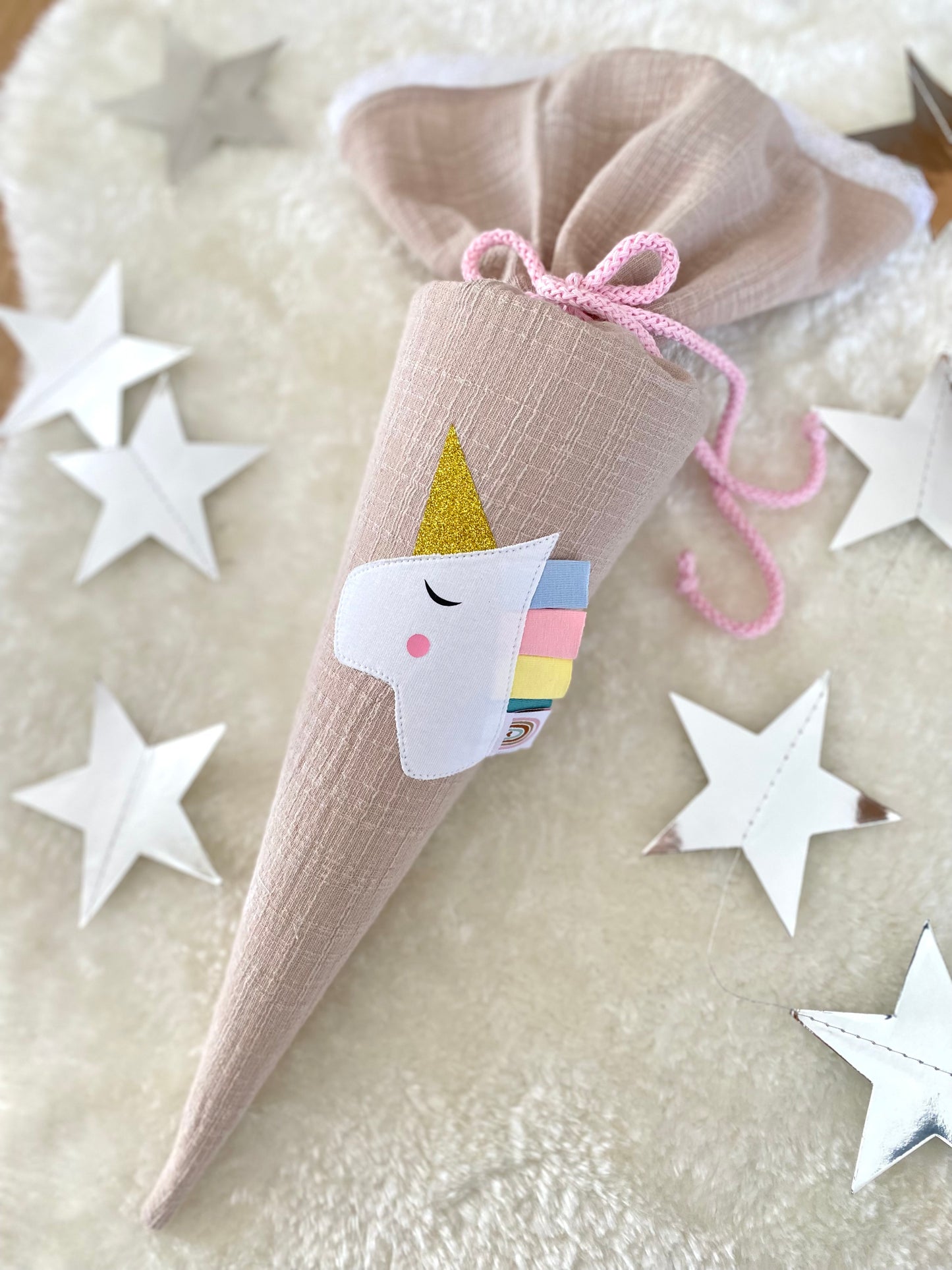 Geschwistertüte | Kitatüte | Zuckertüte | 35 cm | Einhorn