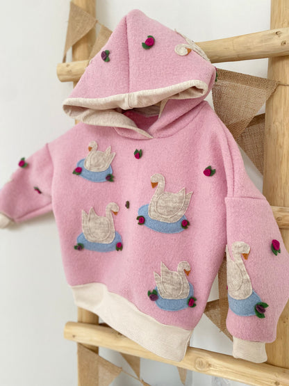 Dein Design | Wunsch Allover Print | Oversized Wollwalk Windbreaker | 100% Schurwolle Schafwolle