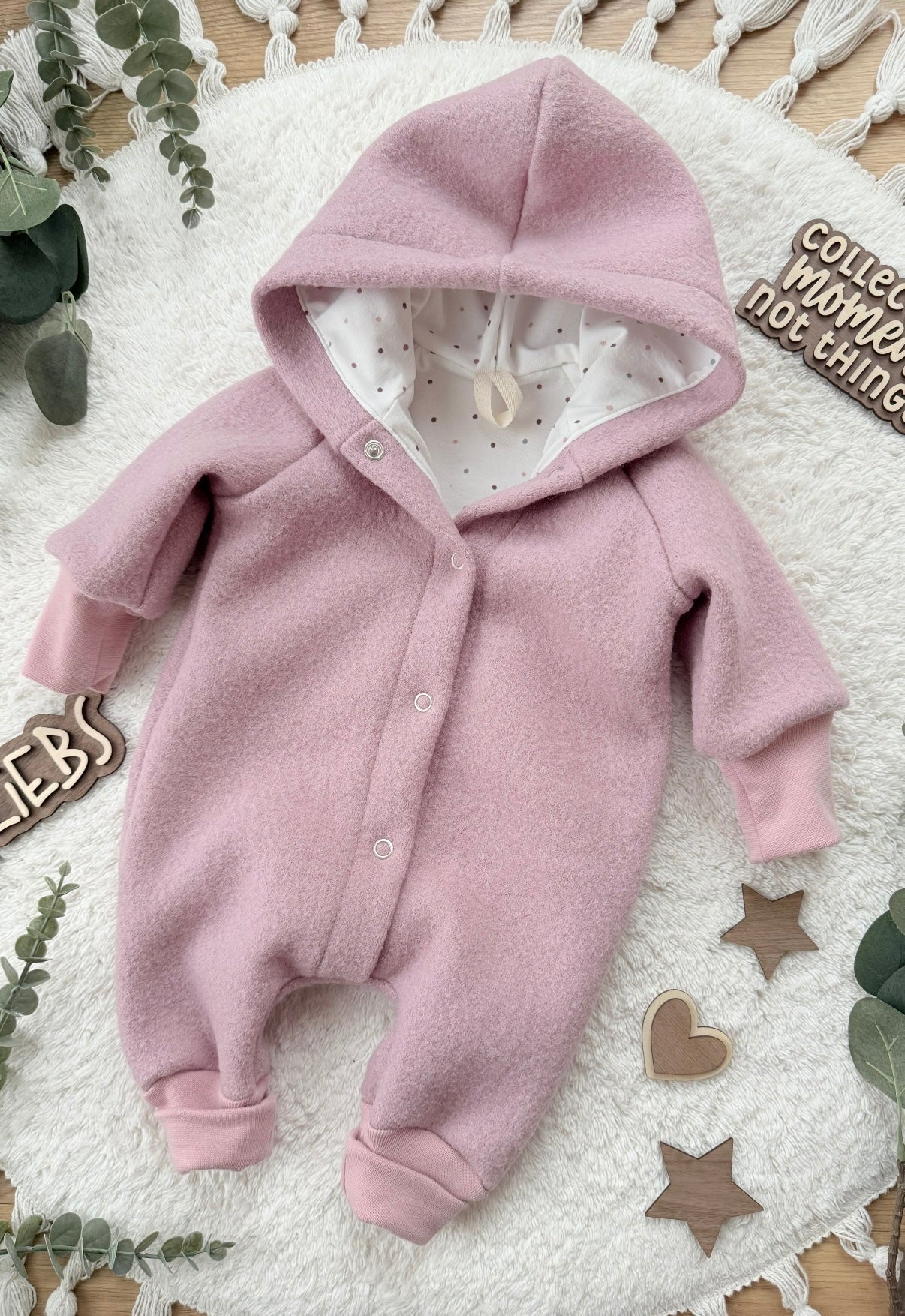 Wollwalk Overall Baby – gefüttert, warm & handgemacht