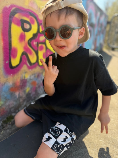Basic Oversized T-Shirt, weite Passform Loose Fit für Mädchen und Jungen, individuelle Farbwahl