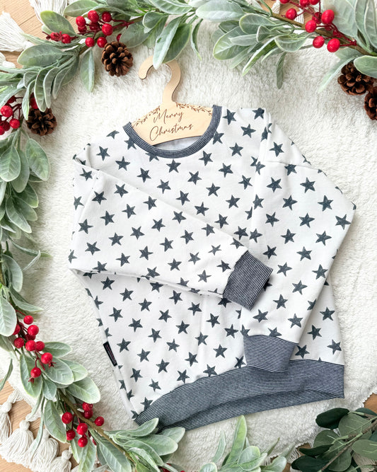 Oversized Sweater | Sterne | Weihnachten