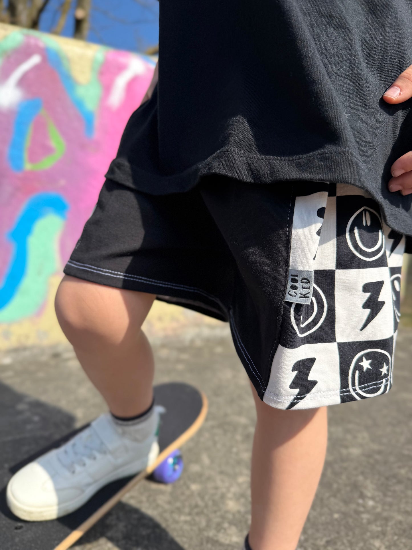 Smiley Shorts aus Jersey, kurze Hose für Jungen Farbwahl