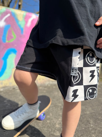 Smiley Shorts aus Jersey, kurze Hose für Jungen Farbwahl
