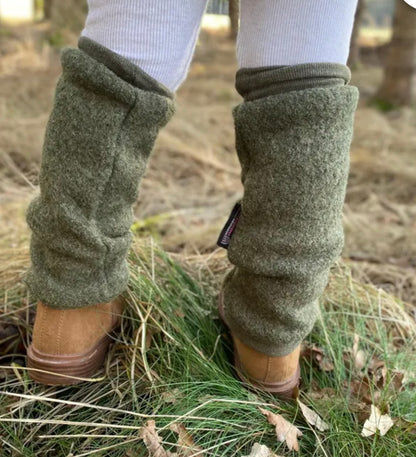 Walkstulpen | Stulpen passend zum Windbreaker Wäldchen | Beinstulpen | 100%  Schurwolle