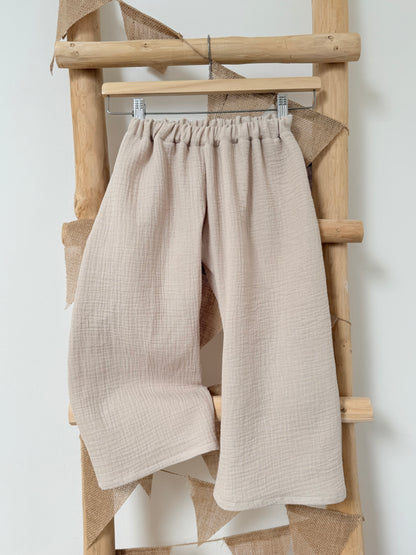 Kinderhose Culotte 7/8 – Weite Sommerhose aus Musselin