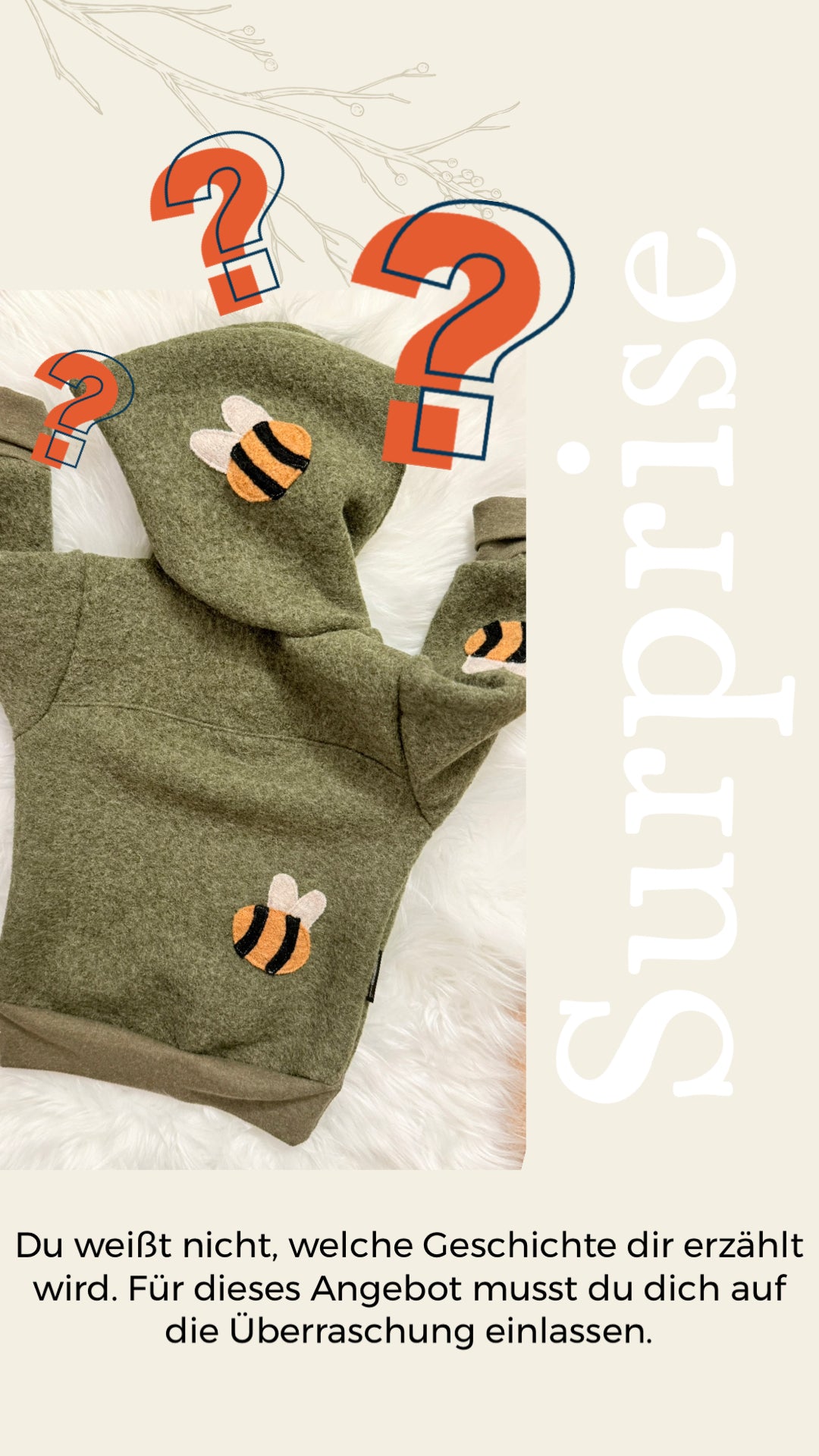 SURPRISE  Windbreaker „Geschichtenerzähler“ | Wollwalk | 100% Schurwolle