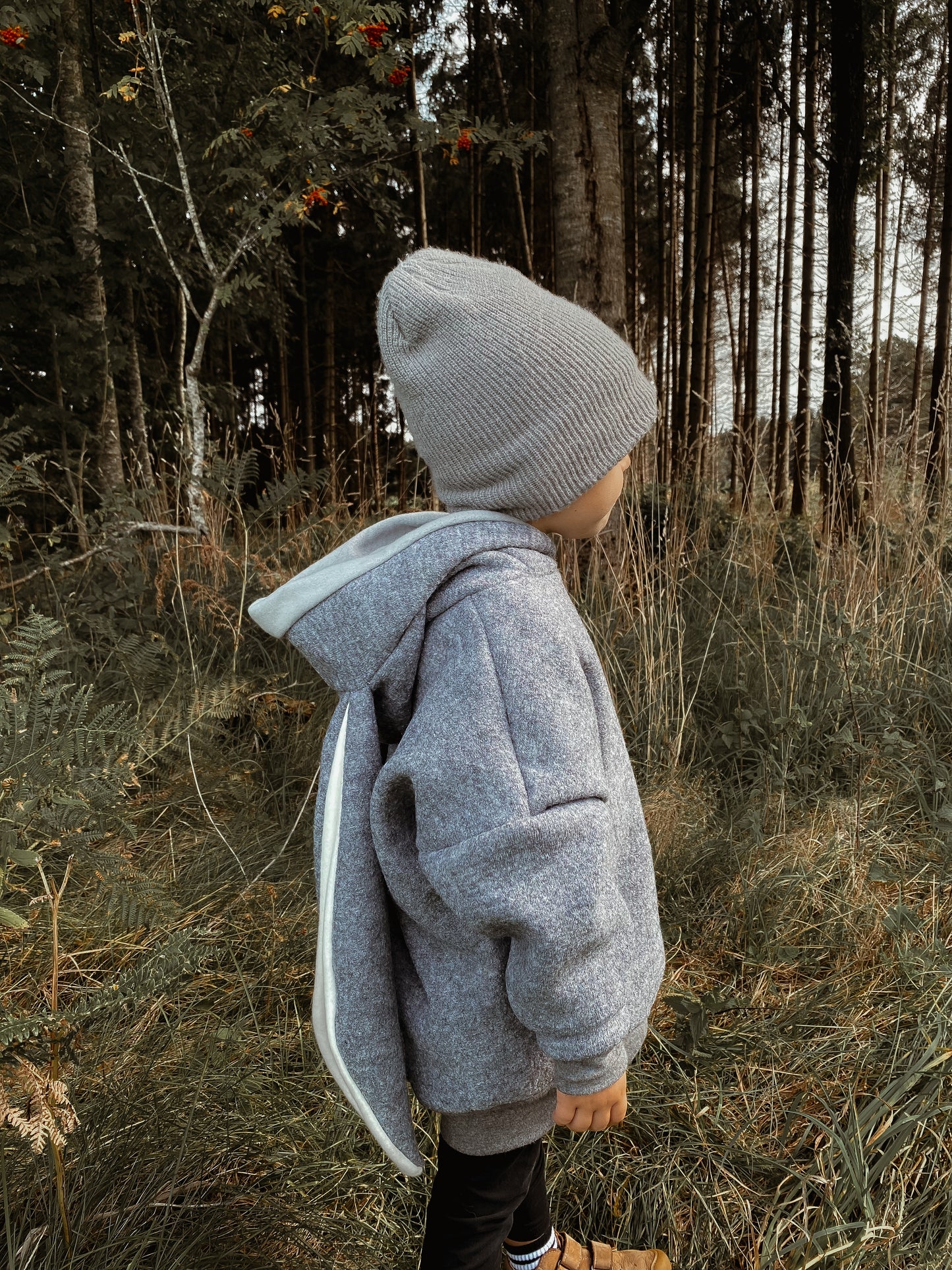 Dein Design | Oversized Wollwalk Windbreaker | Hase | 100% Schurwolle Schafwolle