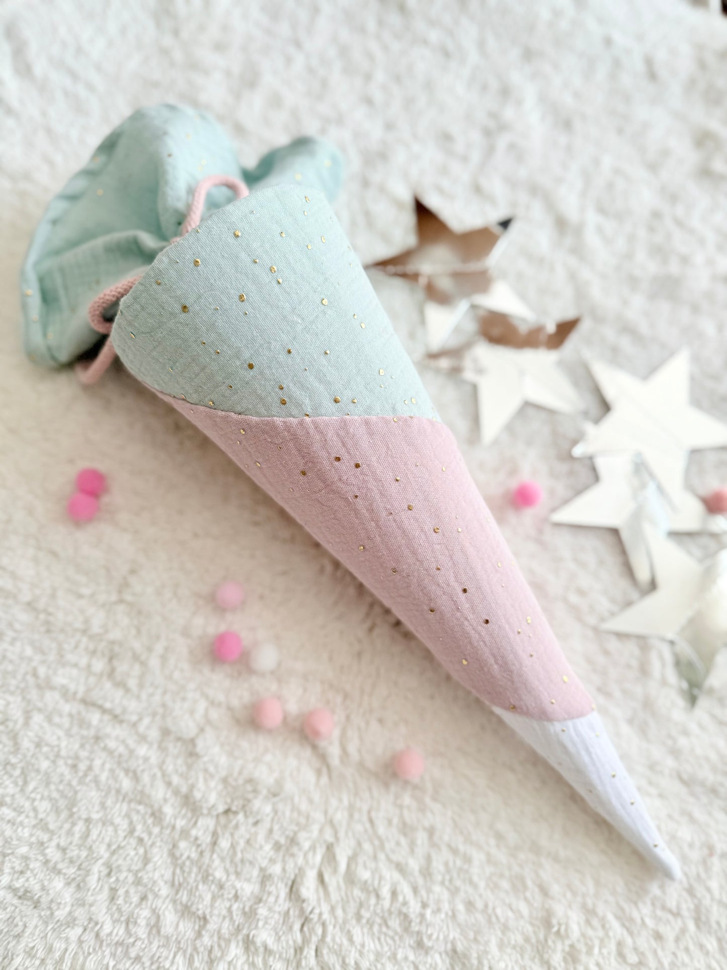 Dein Design | Geschwistertüte | Geschwister-Schultüte | Kita | Zuckertüte | 35 cm