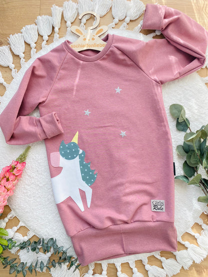 Sweatkleid  | Einhorn Applikation | Girls Rule