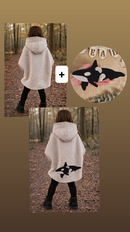 Handmade Basic Oversized Walkjacke | Walkmantel | viele Farben | 100% Schurwolle