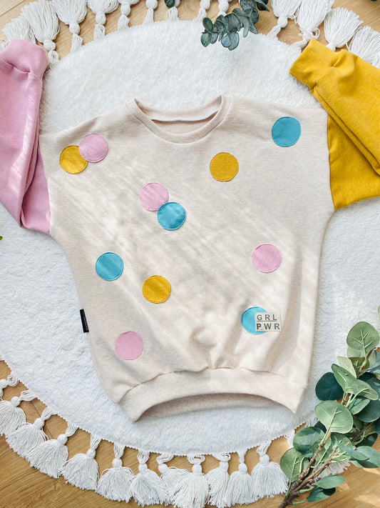 Konfetti | Oversized Sweater | Color-Blocking | GRL PWR