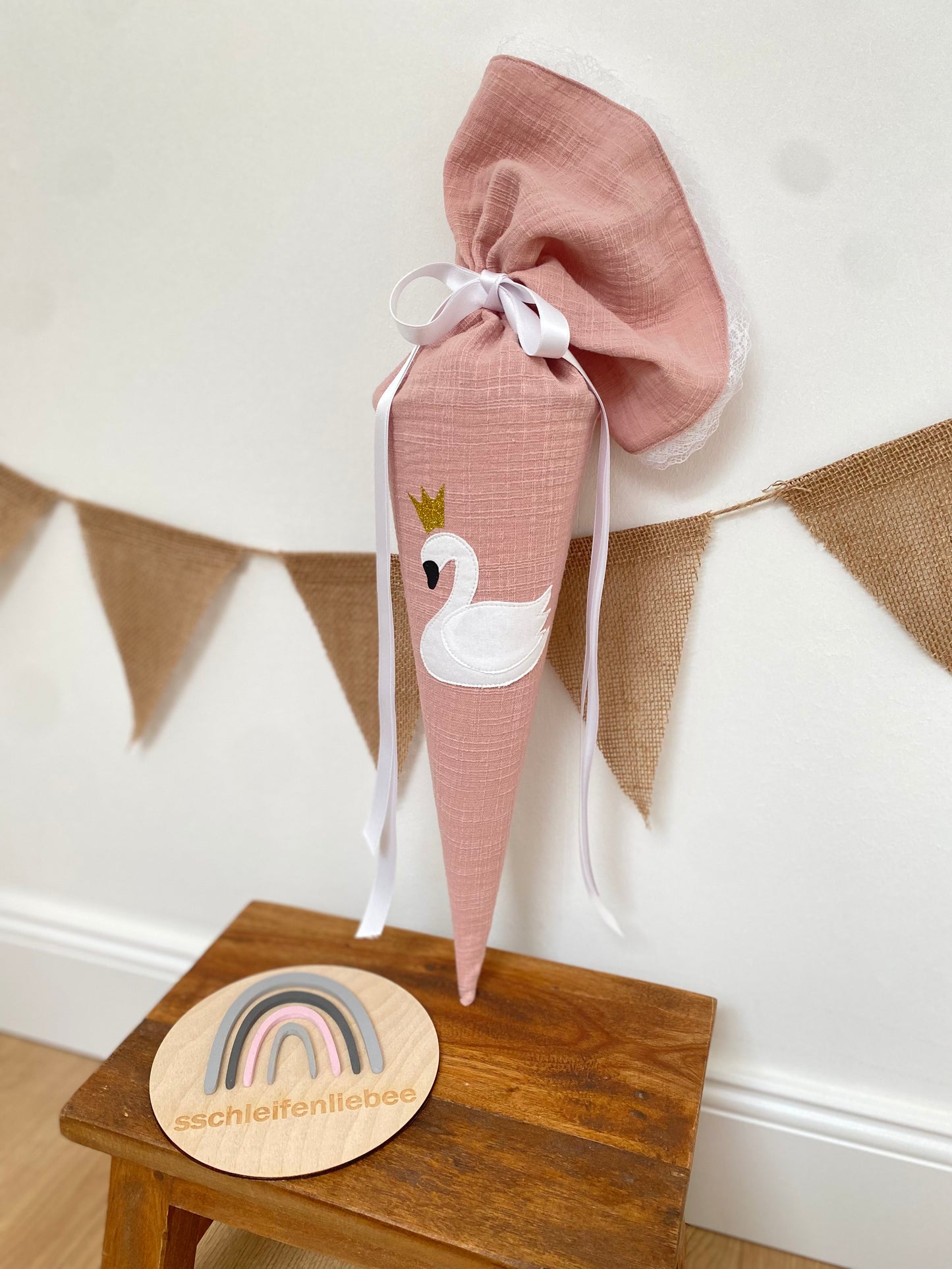 Geschwistertüte | Geschwisterschultüte  | Kitatüte | Zuckertüte | 35 cm | Schwan