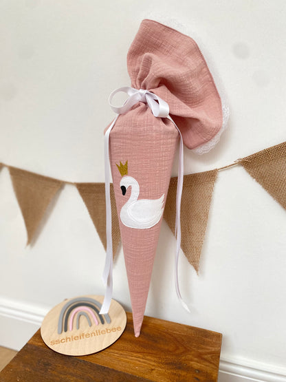 Geschwistertüte | Geschwisterschultüte  | Kitatüte | Zuckertüte | 35 cm | Schwan
