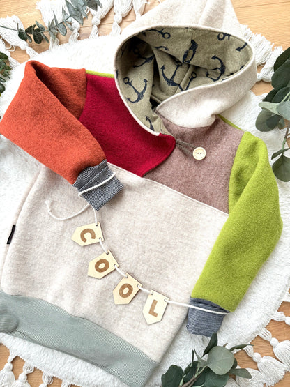 SURPRISE Troyer | RECYCLING | Wollwalk Windbreaker | 100% Schurwolle