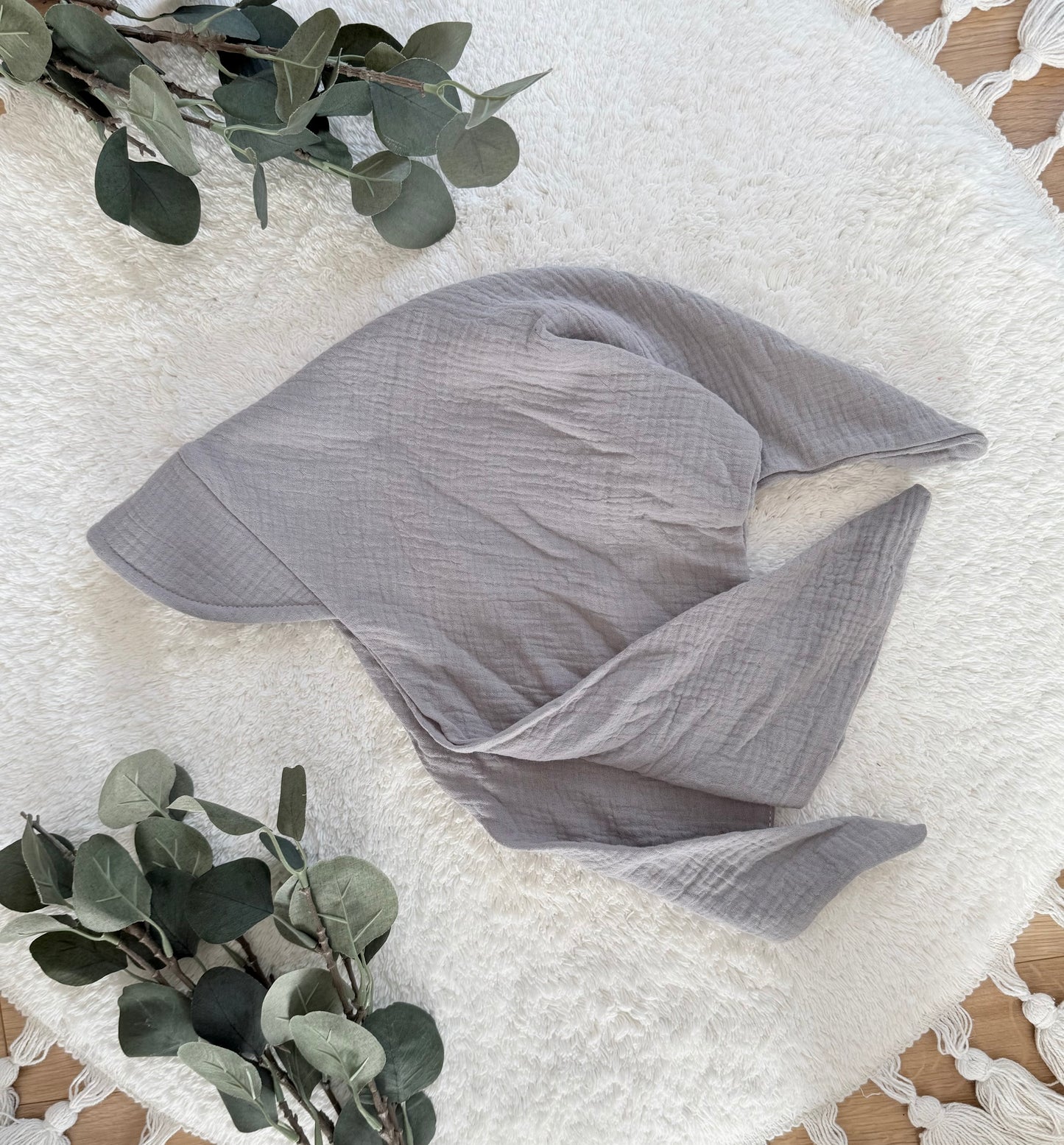 Musselin Bandana Dreiecktuch Kopftuch für Baby & Kinder | Sonnenschutz | Sonnenhut Nackenschutz