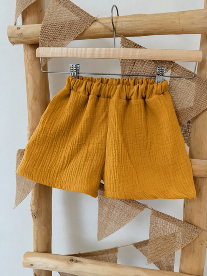 Musselin Shorts | kurze Hose für Mädchen, individuelle Farbwahl