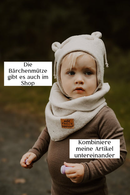 Dein Design | Wollwalk Wintermütze | Dreieckloop | Used-Look & Leder Label