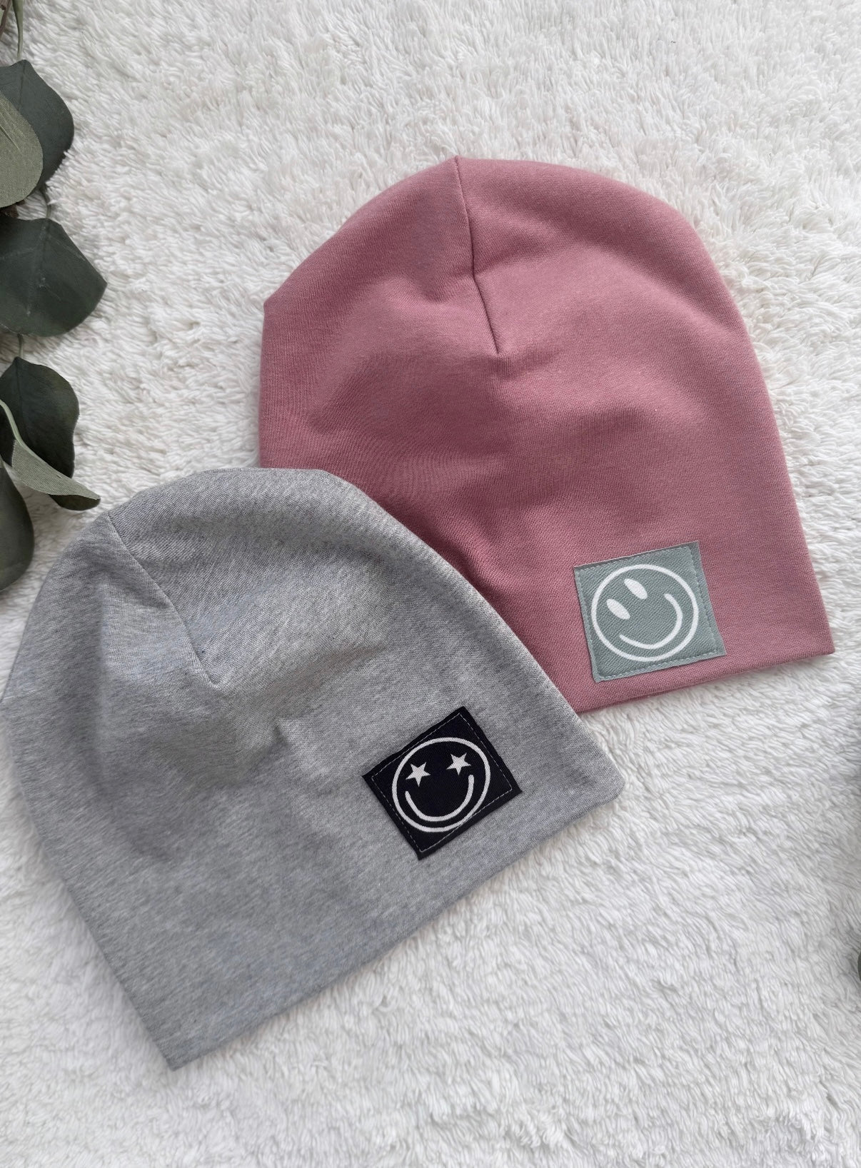 Dein Design | Label Beanie | Used-Look & Leder Label | Dreieckloop