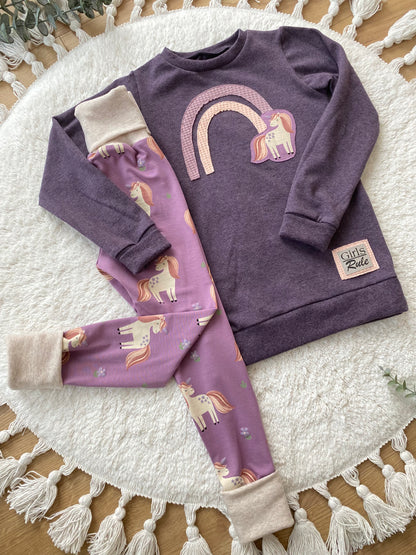 Skinny Fit | Einhorn | Glitzer