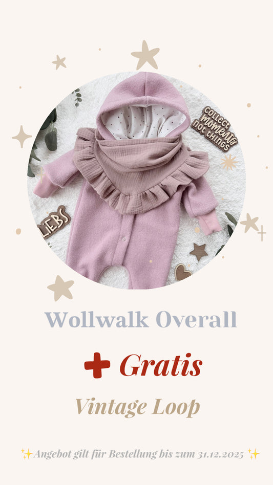 Wollwalk Overall | Walkanzug | 100% Schurwolle Schafwolle