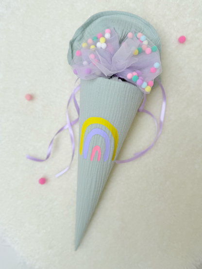 Dein Design | Pompon-Schleife für Schultüten ab 70 cm & 35 cm