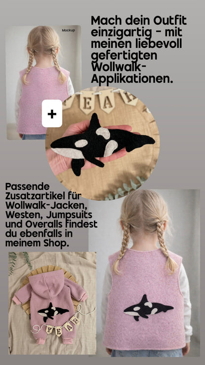 Handmade Basic Walkweste Kinder | Wollwalk | Walkweste