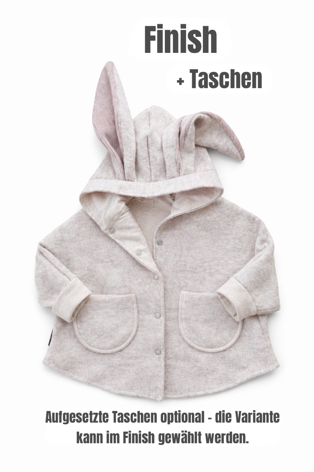 Oversized Walkjacke | Walkmantel | Hase | 100% Schurwolle