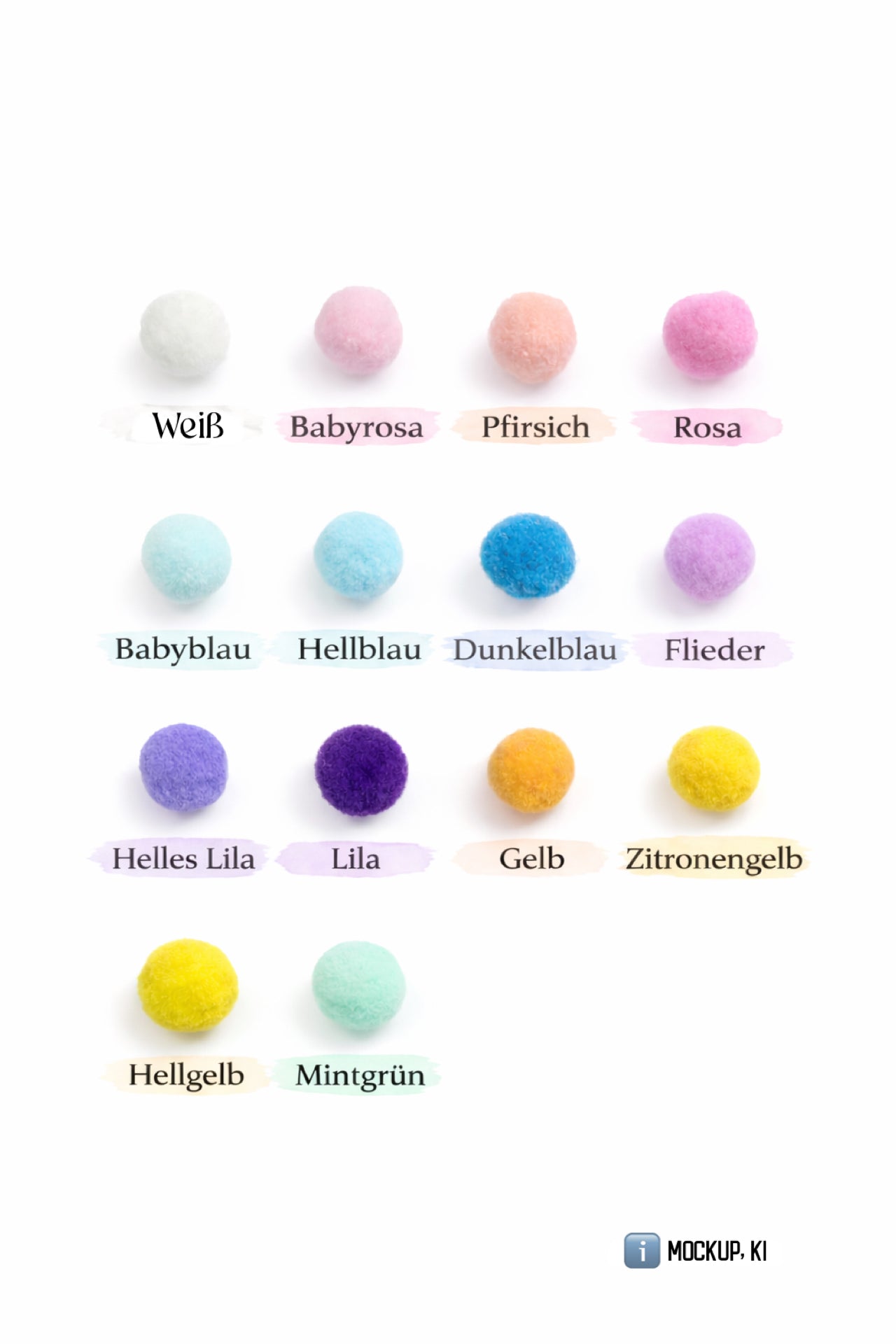 Dein Design Tüllschleife - Pompon Schleife für Schultüte (70 cm), Kita- & Geschwistertüten (35 cm)