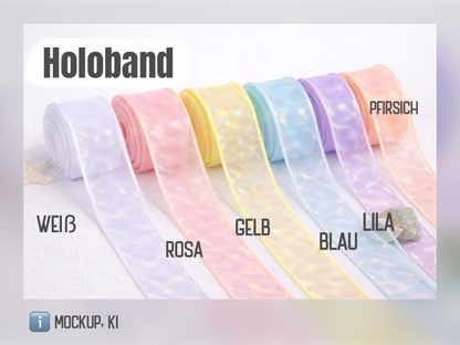 Dein Design personalisierte Pompon-Tüllschleife für Schultüte (70 cm), Kita- & Geschwistertüten (35 cm)