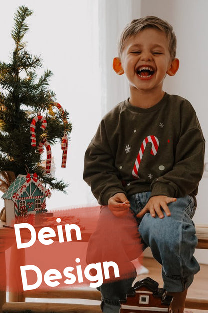 Dein Design | Oversized Sweater | Zuckerstange | Weihnachtspullover