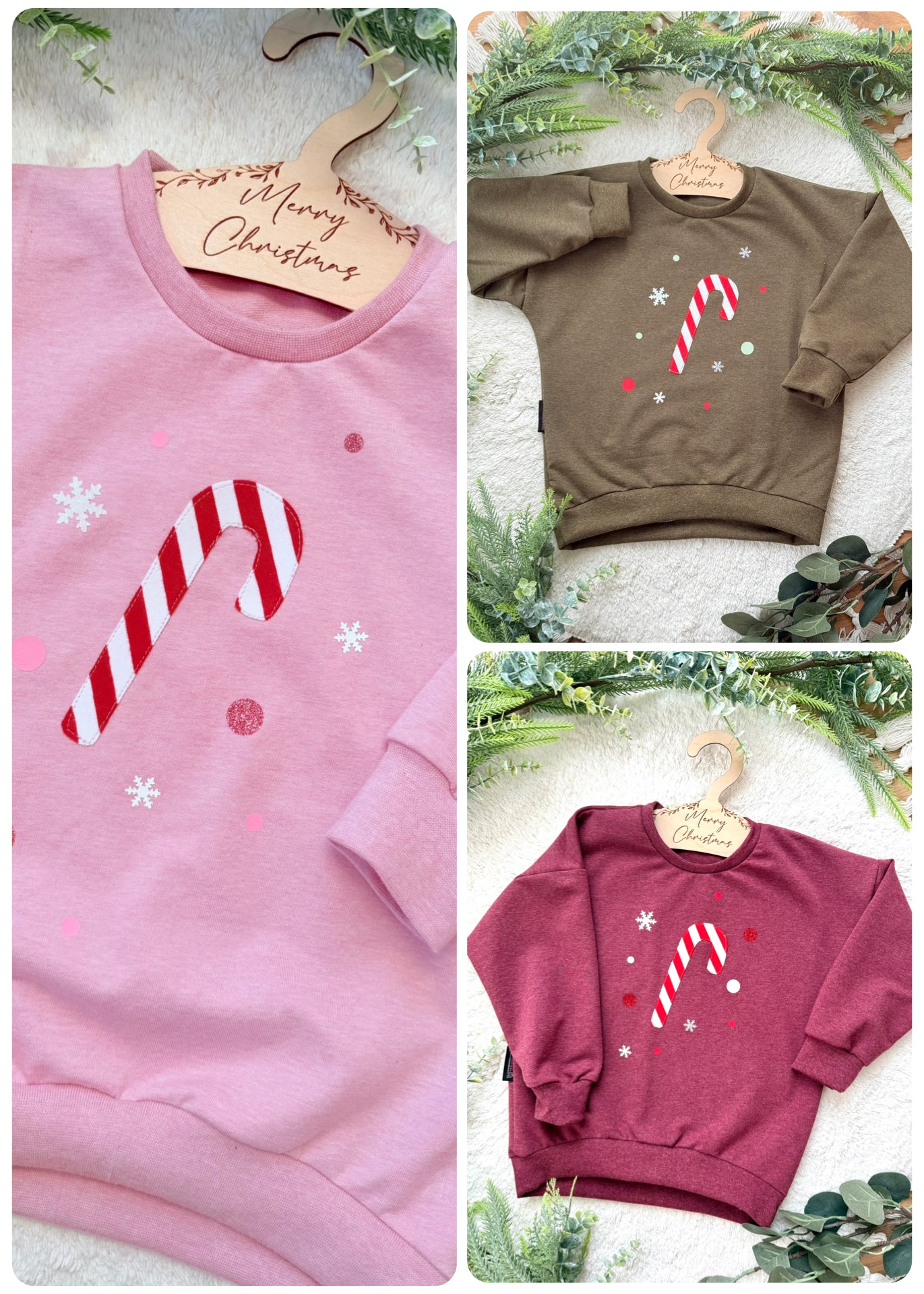 Dein Design | Oversized Sweater | Zuckerstange | Weihnachtspullover
