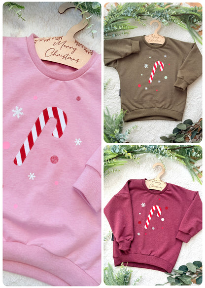 Dein Design | Oversized Sweater | Zuckerstange | Weihnachtspullover