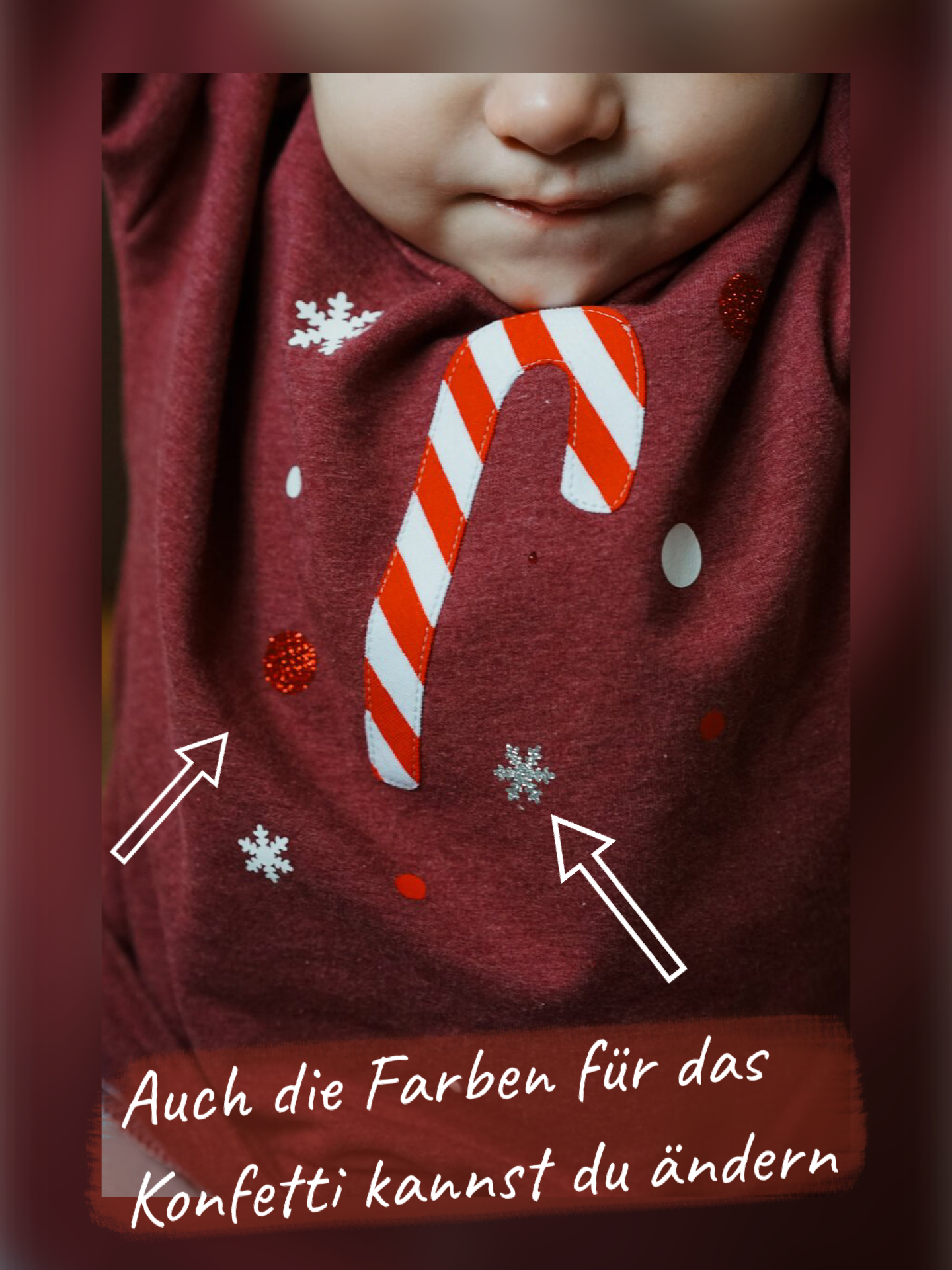 Dein Design | Oversized Sweater | Zuckerstange | Weihnachtspullover