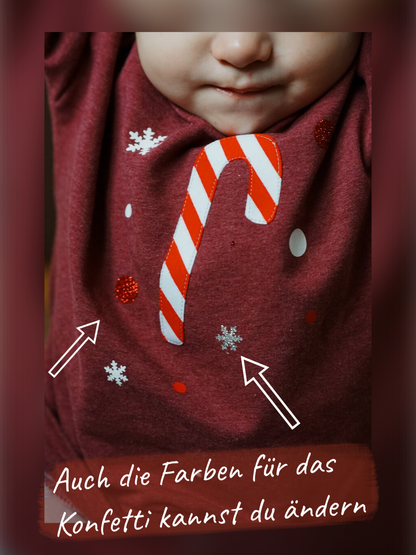 Dein Design | Oversized Sweater | Zuckerstange | Weihnachtspullover